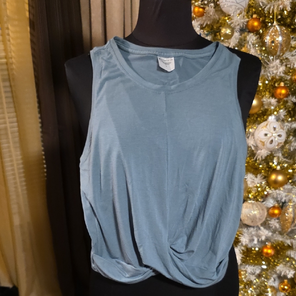 Athleta Teal Twist Tank Top